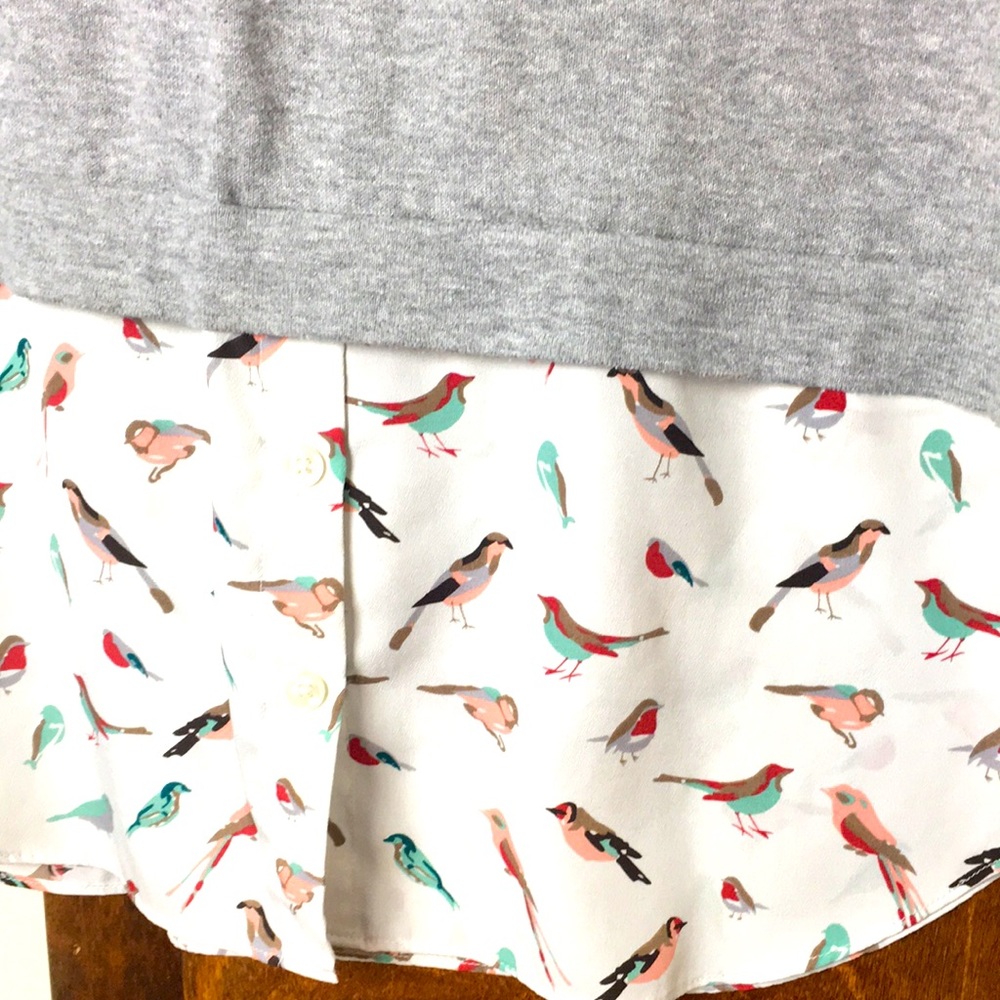 Ann Taylor bird print top